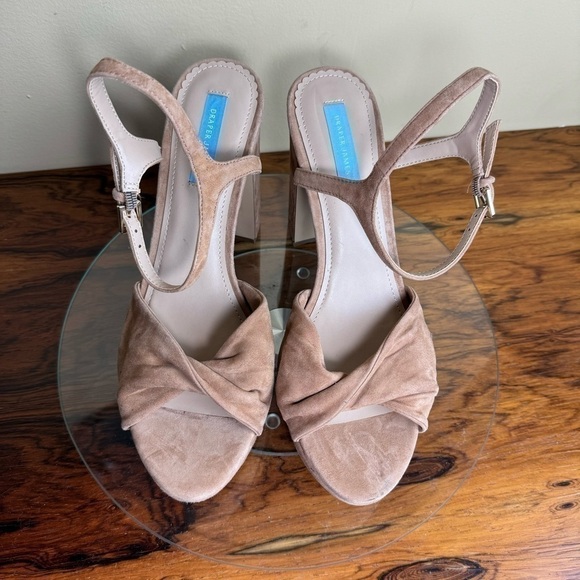 Draper James Paloma Platform Sandal - tan suede - size 10 - Picture 6 of 14